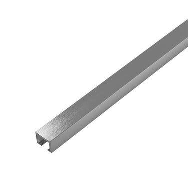 Dekorprofil Aluminium eloxiert silber 8 mm, Breite 10 mm, Länge 250 cm für dekorative Trennlinien und Übergänge in Wand- und Bodenbelägen