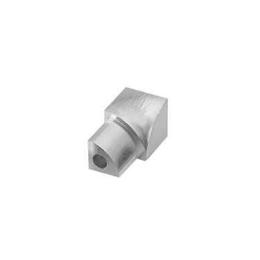 Innenecke Aluminium gebürstet hochglanzeloxiert silber 10 mm Blister 2 Stück