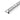 Viertelkreis-Abschlussprofil Aluminium gebürstet hochglanzeloxiert silber 12,5 mm 300 cm