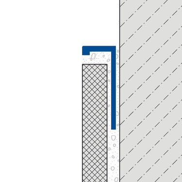 Winkelabschlussprofil Aluminium pulverbeschichtet bronze 10 mm Länge 250 cm