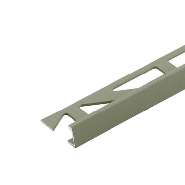 Winkelabschlussprofil Aluminium strukturbeschichtet moosgrau (RAL 7003) 11 mm Länge 250 cm