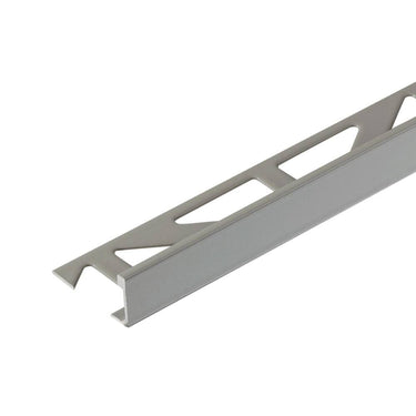 Winkelabschlussprofil Aluminium pulverbeschichtet staubgrau matt (RAL 7037) 6 mm Länge 250 cm