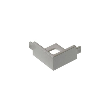 Aussenecke für Winkelabschlussprofil pulverbeschichtet staubgrau matt (RAL 7037) 11 mm