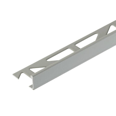 Winkelabschlussprofil Aluminium pulverbeschichtet verkehrsgrau A matt (RAL 7042) 6 mm Länge 250 cm