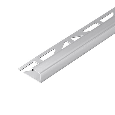 Quadratisches Abschlussprofil Edelstahl V2A unbehandelt 11 mm, Länge 300 cm für Wand- und Bodenbeläge
