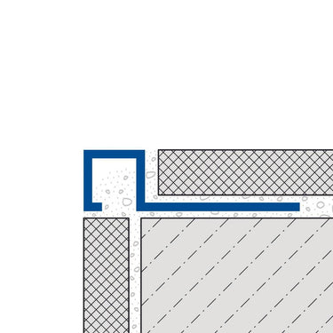 Quadratisches Abschlussprofil Aluminium strukturbeschichtet anthrazit 10 mm, Länge 250 cm für Wand- und Bodenbeläge