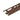 Quadratisches Abschlussprofil Aluminium strukturbeschichtet terrabraun (RAL 8028) 8 mm Länge 250 cm für Wand- und Bodenbeläge