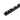 Quadratisches Abschlussprofil PVC schwarz 11 mm Länge 250 cm für Wand- und Bodenbeläge
