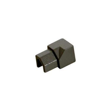 Innenecke für Diamond-Cut Abschlussprofil Aluminium strukturbeschichtet gelboliv (RAL 6014) 10 mm Blister 2 Stück