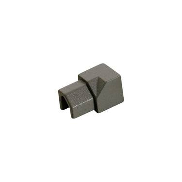Innenecke für Diamond-Cut Abschlussprofil Aluminium strukturbeschichtet braungrau (RAL 7013) 8 mm Blister 2 Stück