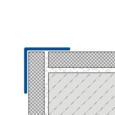 Kantenschutzprofil Edelstahl V2A gebürstet 50 mm, Breite 50 mm, Länge 250 cm für Aussenecken und stark beanspruchte Wandkanten