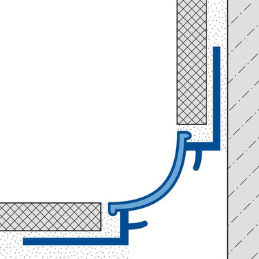 Hohlkehlprofil PVC PVC weiss 9 mm Breite 20 mm Länge 250 cm