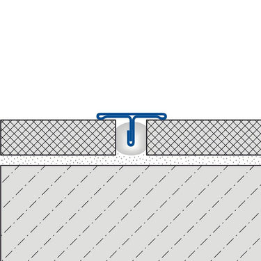 T-Übergangsprofil Edelstahl (V2A, 304) hochglanzpoliert 7 mm Breite 14 mm Länge 250 cm