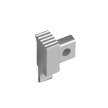 Endkappe links für Treppenprofil Aluminium eloxiert silber 9 mm Blister 2 Stück für Fliesenstufen