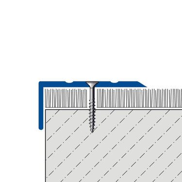 Kantenschutzprofil Aluminium eloxiert titan Breite 25 mm, Höhe 20 mm, Länge 270 cm