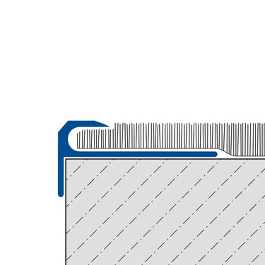 Treppenprofil Aluminium eloxiert silber Breite 29 mm, Höhe 5 mm, Länge 270 cm