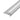 Treppenabschlussprofil Aluminium eloxiert silber Breite 46 mm, Höhe 8 mm, Länge 270 cm