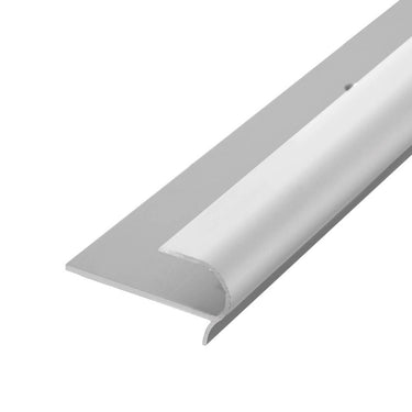 Treppenabschlussprofil Aluminium eloxiert silber Breite 50 mm, Höhe 14 mm, Länge 270 cm