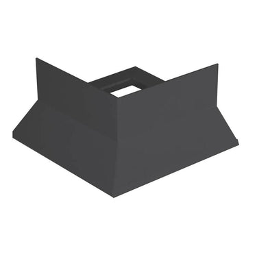 Aussenecke für Balkonwinkelprofil Aluminium pulverbeschichtet anthrazitgrau RAL 7016, für Profilhöhe 65 mm, 1 Stück