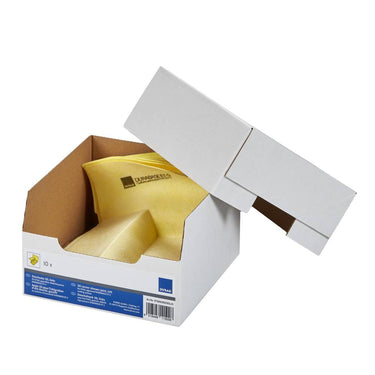 Stufenecke (3D-Ecke) 28mm rechts, 3D 100 x 120 mm, Polyethylen/Polypropylen gelb