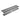 Designabdeckung Doubleface Edelstahl V2A strukturbeschichtet betongrau RAL 0006500 Länge 60 cm