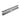 Designabdeckung Penta Edelstahl V2A strukturbeschichtet betongrau RAL 0006500 Länge 70 cm
