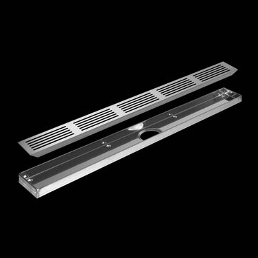 Designabdeckung Line Edelstahl V2A gebürstet natur Länge 100 cm