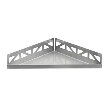 Duschablage rechteckig Edelstahl V2A gebürstet 17 x 24 cm für Bad und Dusche