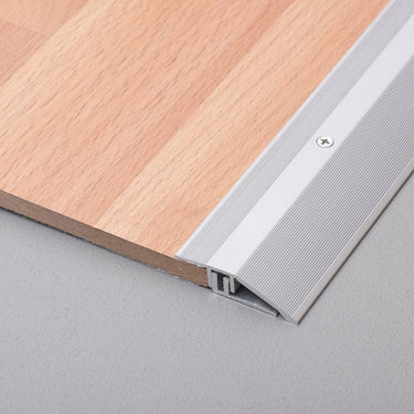 Anschlussprofil Aluminium eloxiert silber Länge 270 cm für Parkett-, Laminat-, Teppich- und Designbeläge
