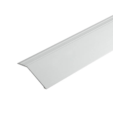 Abschluss- Übergangsprofil für Bodenbeläge Aluminium eloxiert silber selbstklebend Breite 55 mm, Höhe 20 mm, Länge 270 cm