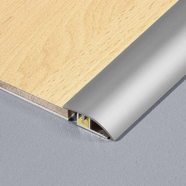 Bodenbelags-Abschlussprofil Aluminium eloxiert silber, Länge 270 cm