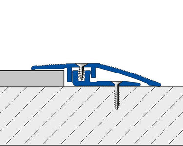 LVT-Abschlussprofil Aluminium eloxiert silber Höhe 3,5 mm, Länge 270 cm für Design- und Vinylbeläge