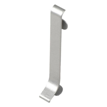 Verbinder für Sockelprofil Aluminium eloxiert, gebürstet silber 80 mm 20 Stück