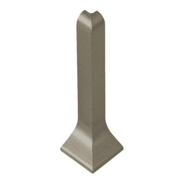 Aussenecke für Sockelprofil Metalldruckguss eloxiert, gebürstet titan 60 mm 2 Stück
