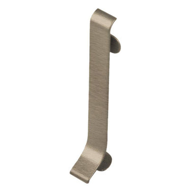 Verbinder für Sockelprofil Metalldruckguss eloxiert, gebürstet titan 60 mm 2 Stück
