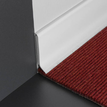 Sockelleiste PVC, HDF weiss 60 mm, Länge 255 cm