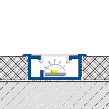 LED-Profil Aluminium eloxiert silber 12,5 mm 250 cm