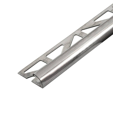 Viertelkreis-Abschlussprofil Edelstahl V2A natur 12,5 mm 250 cm